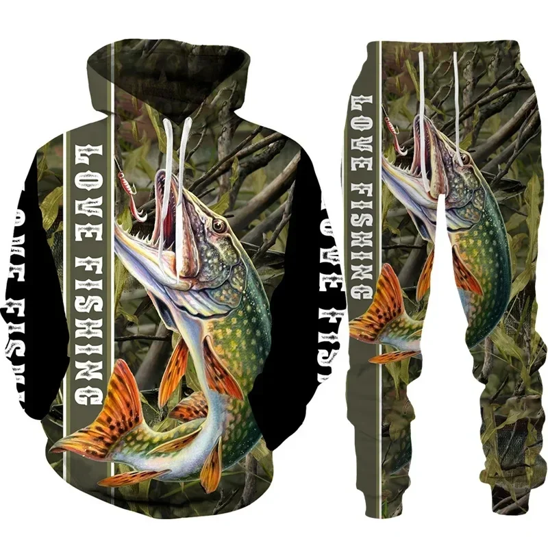 Outdoor Hunting Hoodie - Cool Carp Fishing 3D Printed Unisex