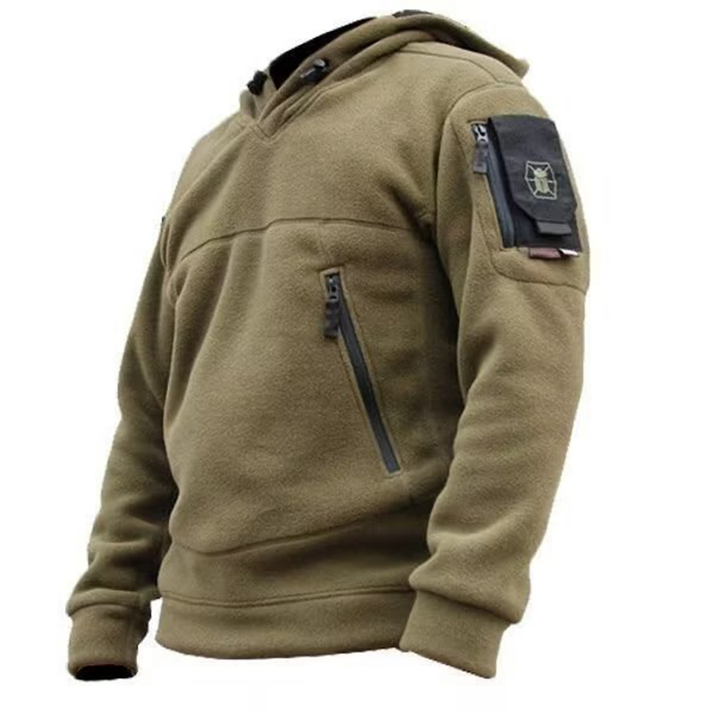 Outdoor Hunting Hoodie - Men Winter Thermal Fleece Outdoor Hunting