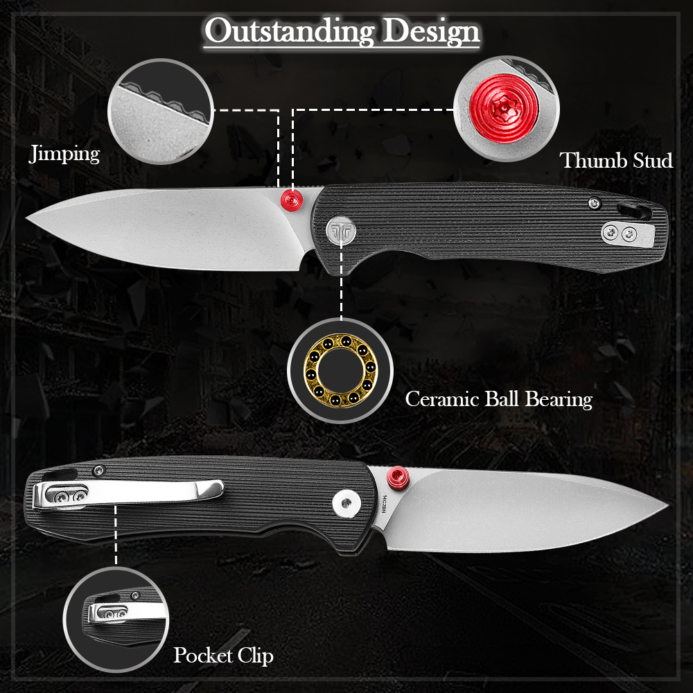 TRIVISA Folding Knife for Men, - Outdoor Hunting Gifts review and price