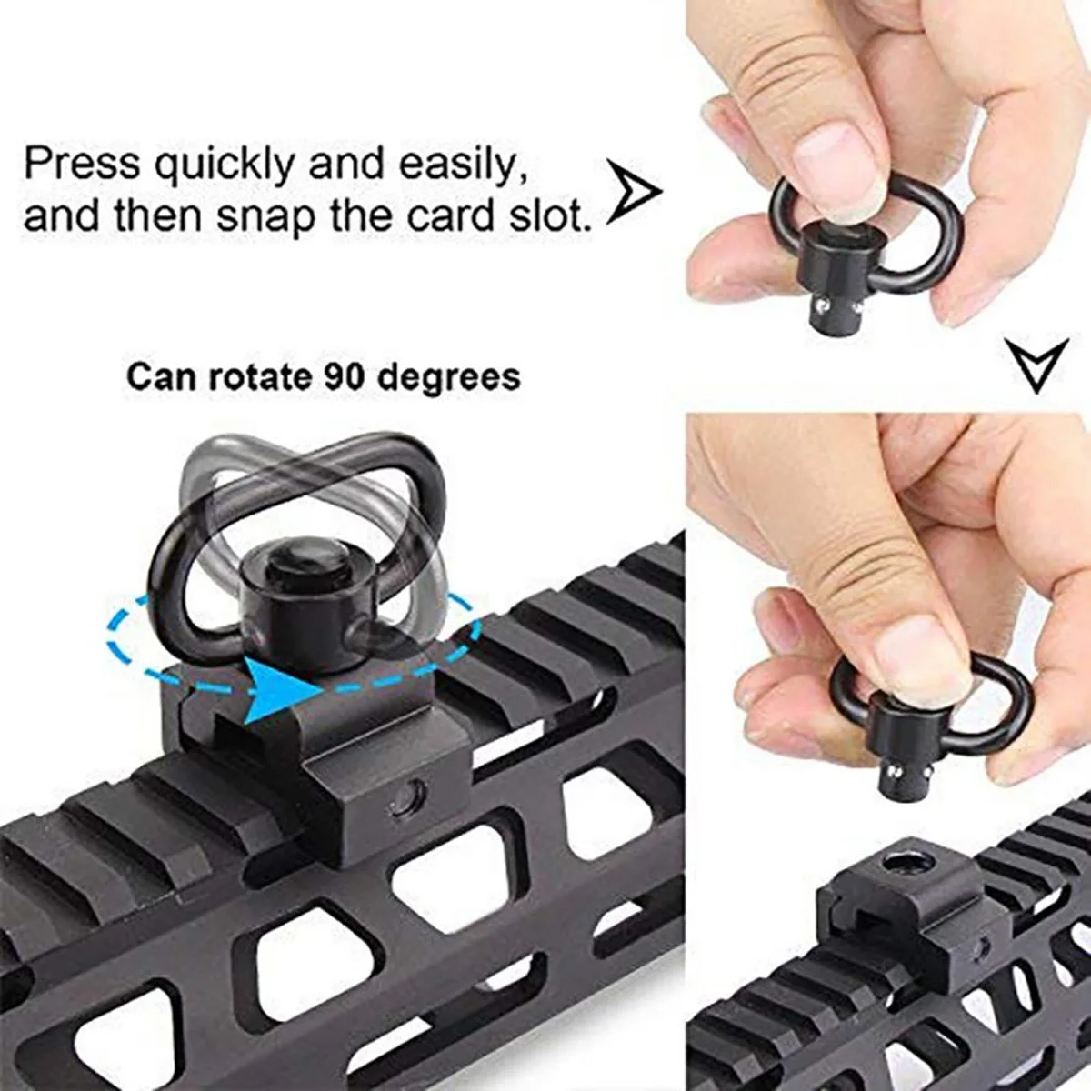 Tactical Strap Gun Sling Swive - Rifle Sling Swivel review and price