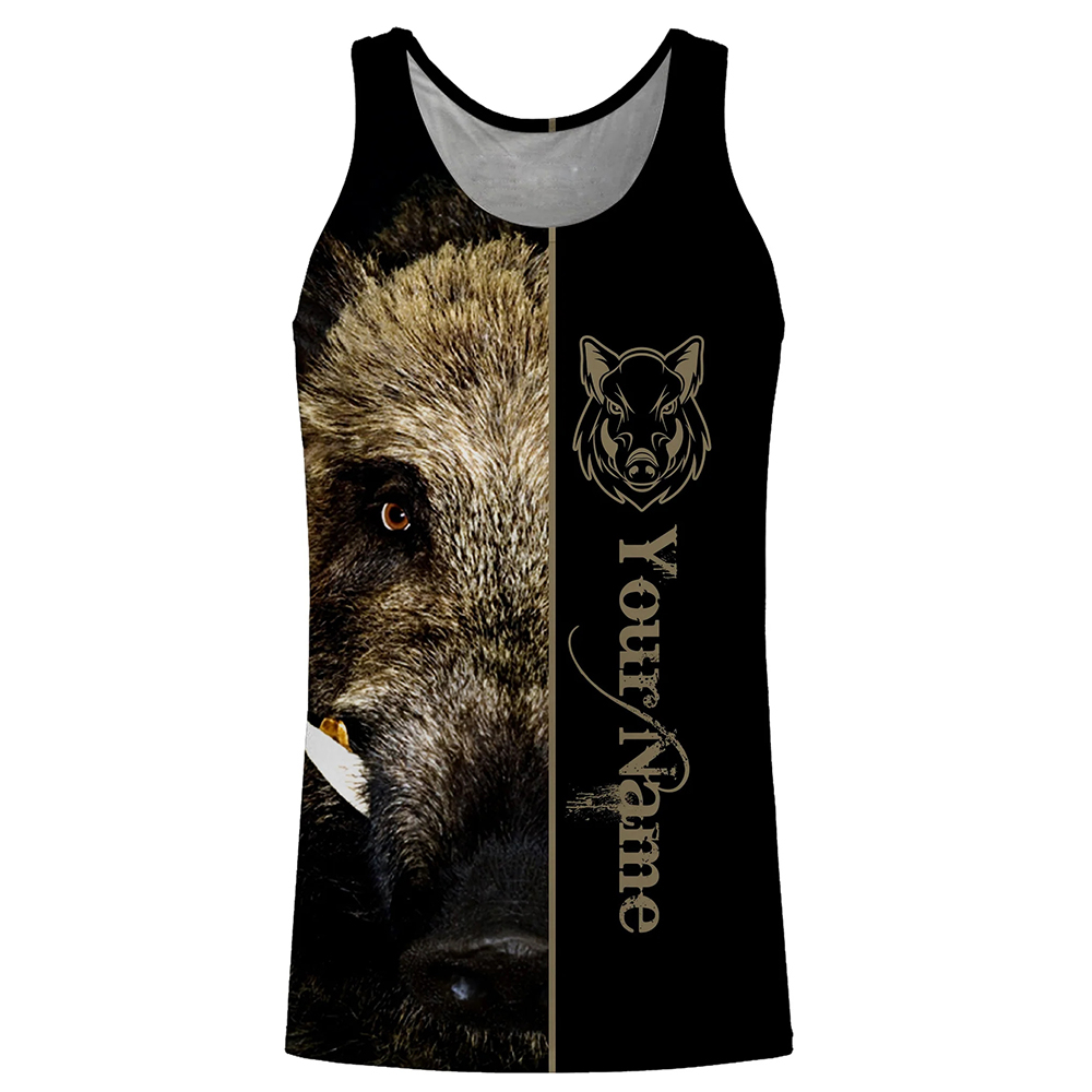 Custom Name Boar Hunter Tank T - Wildman Hunting & Outdoor review and price