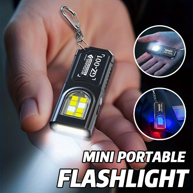 Powerful Mini COB LED Keychain - Tactical Flashlight Rechargeable review and price