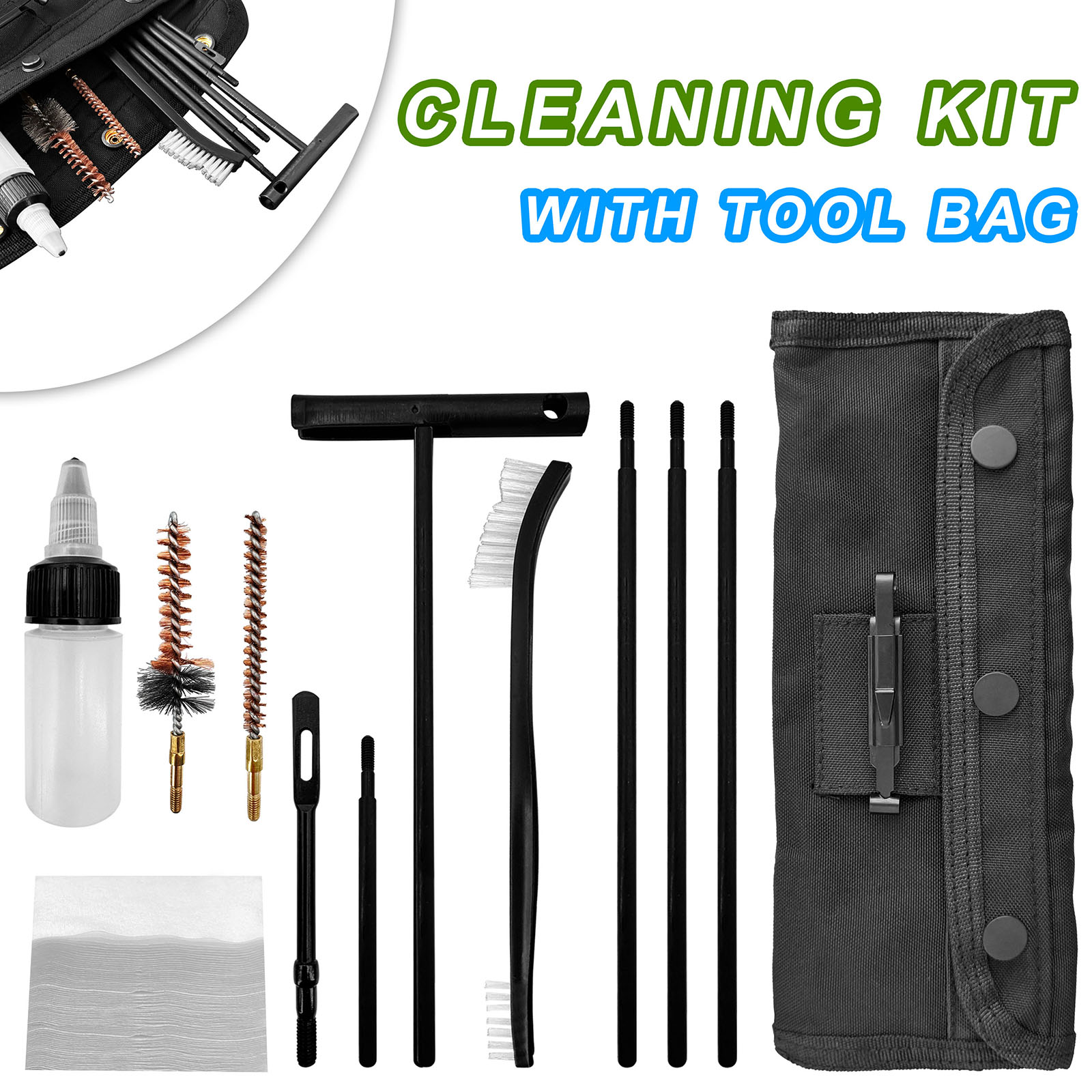 Gun Cleaning Kit with Nylon Br - Gun Cleaning Rod review and price