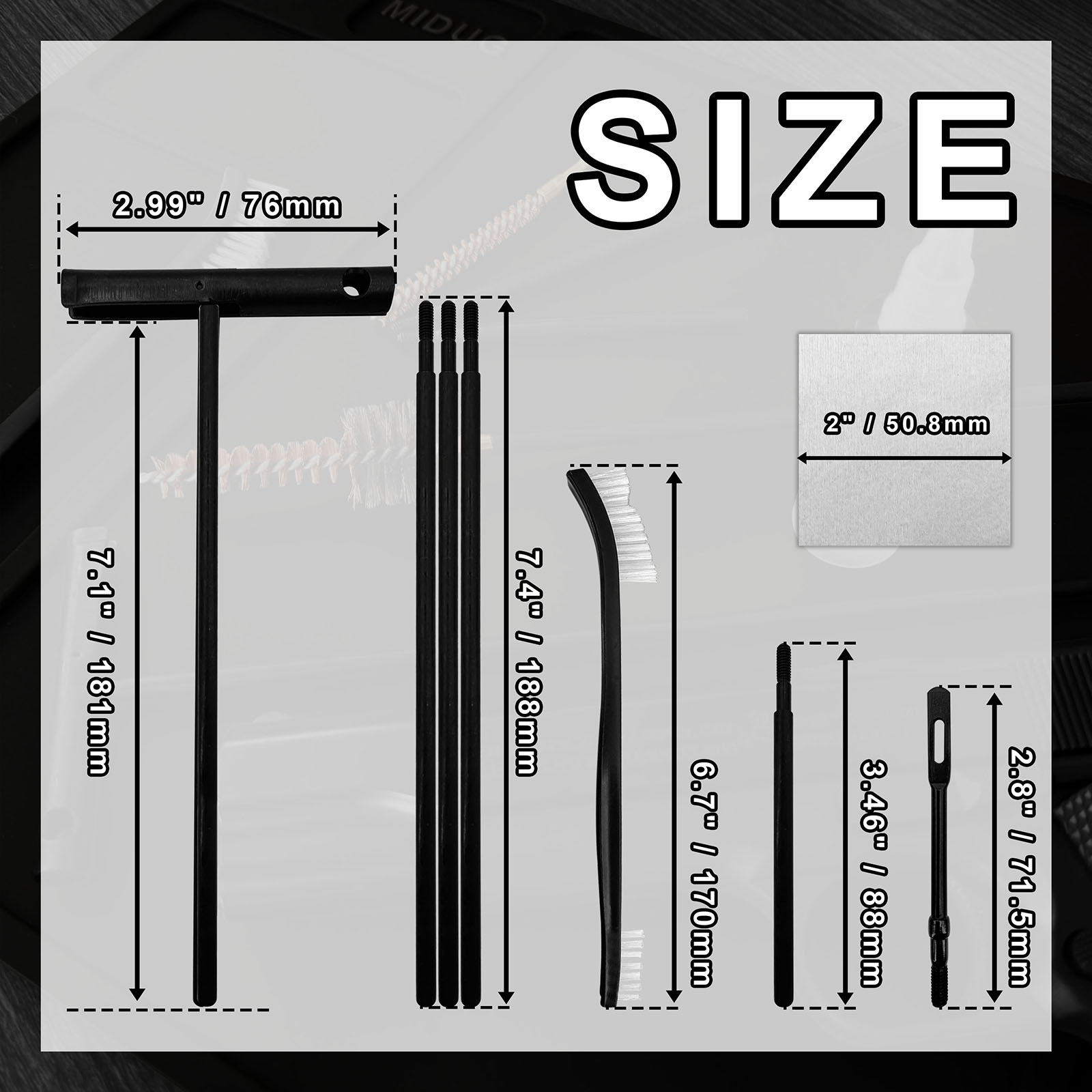 Gun Cleaning Kit with Nylon Br - Gun Cleaning Rod review and price