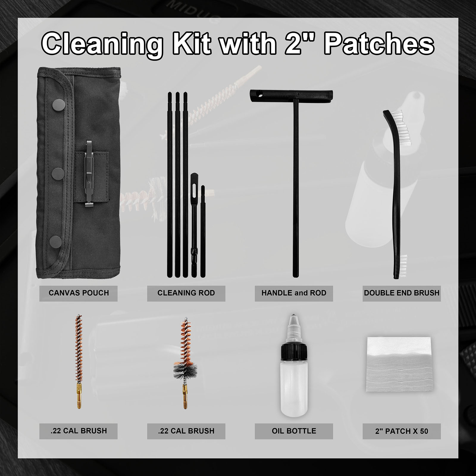 Gun Cleaning Kit with Nylon Br - Gun Cleaning Rod review and price