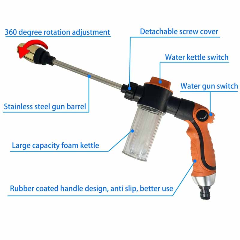 Multi Function Car Washing Wat - Gun Cleaning Rod review and price