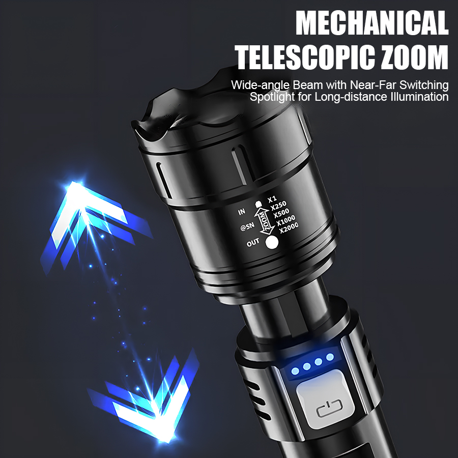 High Power P50 LED Flashlight  - Tactical Flashlight Rechargeable review and price
