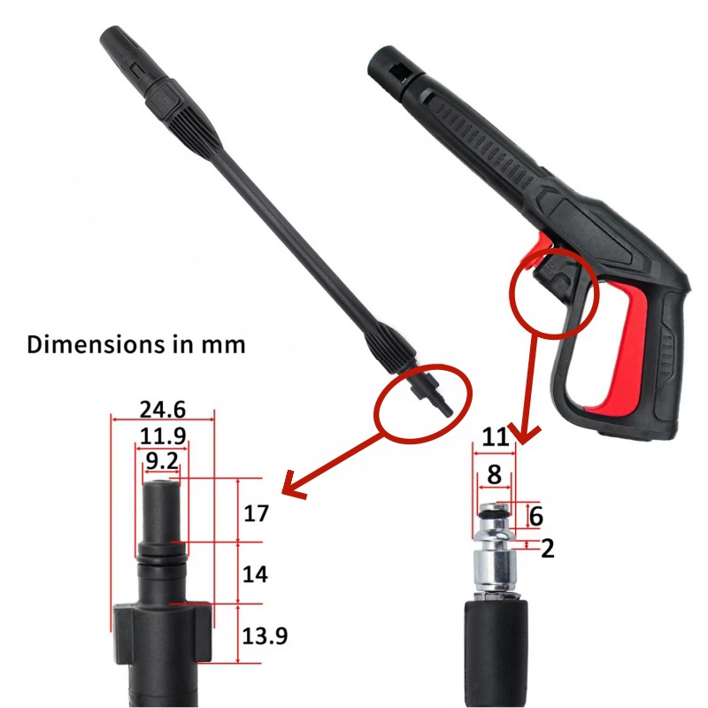 High Pressure Cleaning Gun Ext - Gun Cleaning Rod review and price