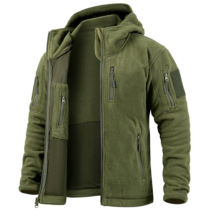 Men's Tactical Fleece Jacket W - Outdoor Hunting Hoodie review and price