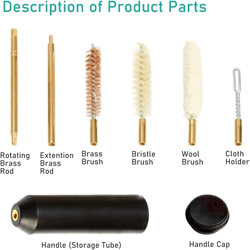 7PCs/ Set Pistols 9mm Cleaning - Gun Cleaning Rod review and price