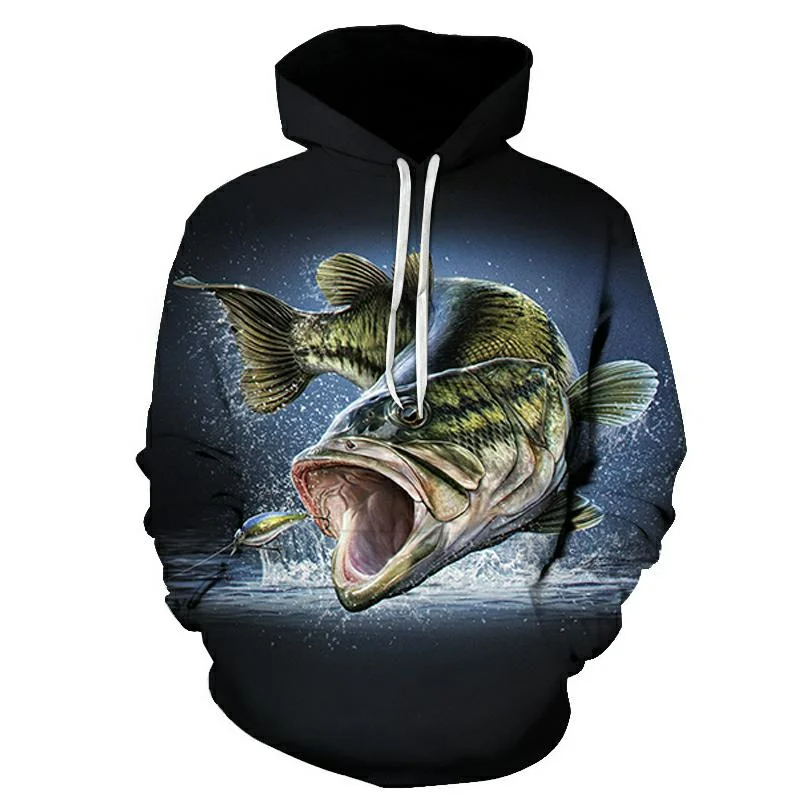 New 3D printed koi fish patter - Outdoor Hunting Hoodie review and price