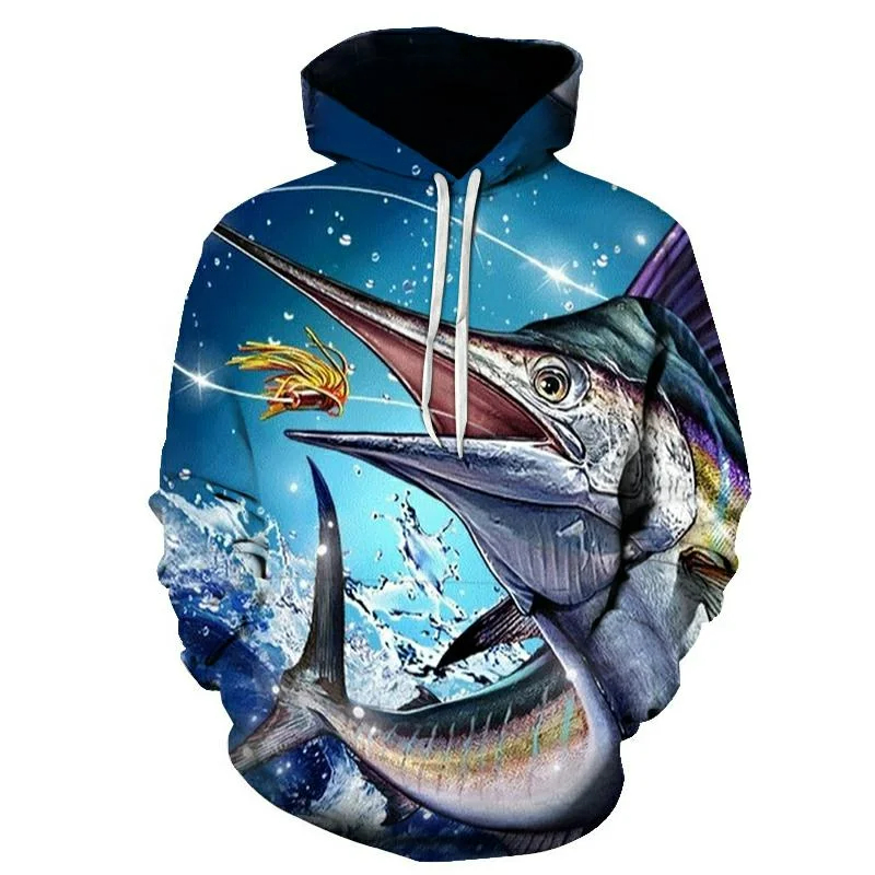 New 3D printed koi fish patter - Outdoor Hunting Hoodie review and price