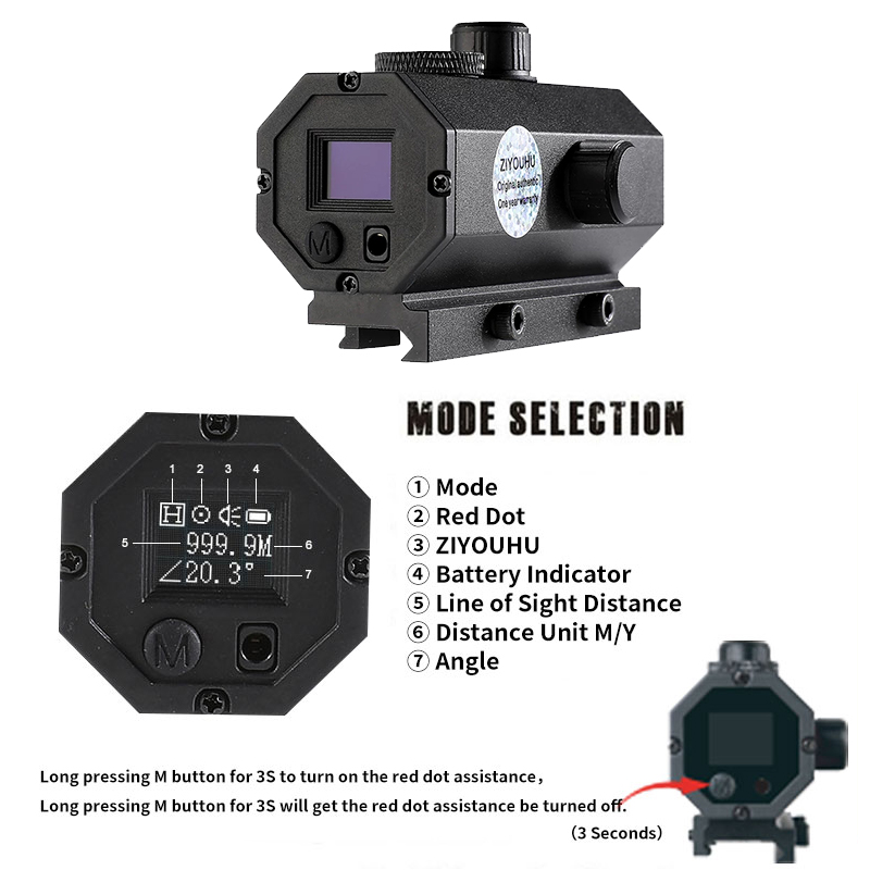 ZIYOUHU-MINI8 Caza Sniper Lase - Rangefinder Laser Hunting review and price