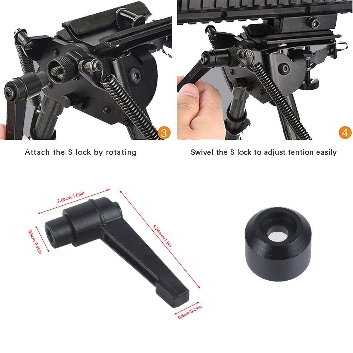 Tactical Quick Adjust Swivel H - Bipod Rifle Mount review and price