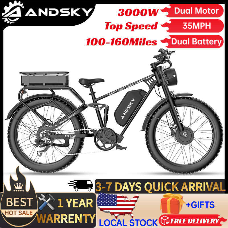 ANDSKY Apex50 AWD Electric Bik - Outdoor Hunting Electric Bike review and price