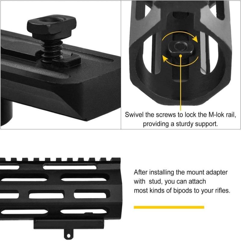 MidTen Fit M lok 6 9 Mount Han - Bipod Rifle Mount review and price