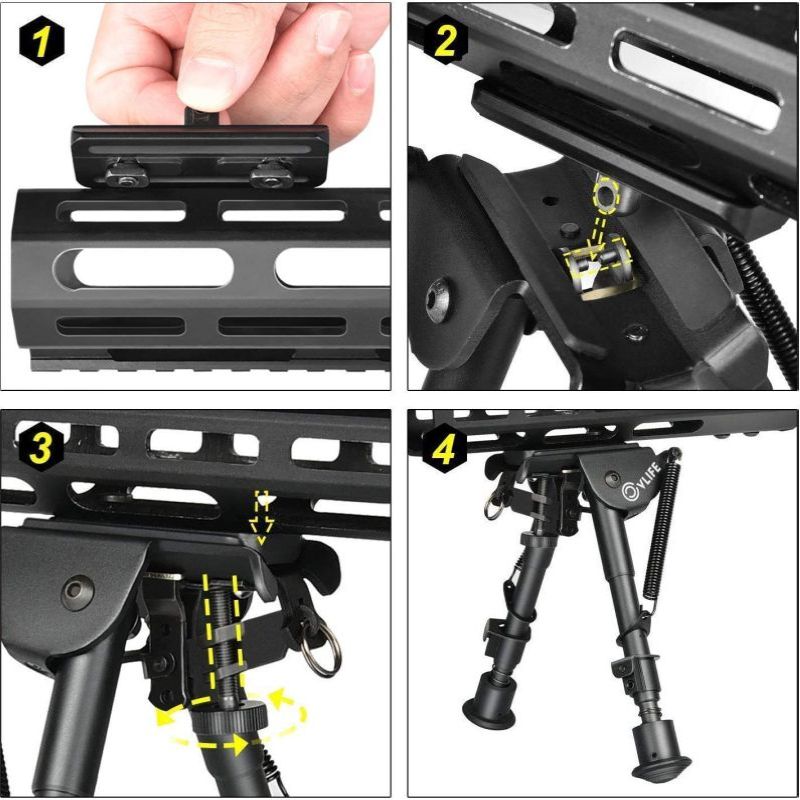 MidTen Fit M lok 6 9 Mount Han - Bipod Rifle Mount review and price